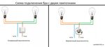 Подключение двух бра Подключение двух светильников