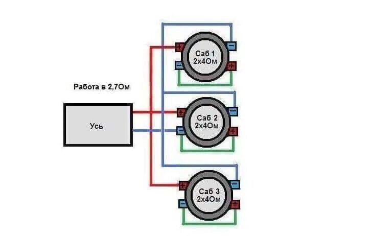 Подключение двух динамиков в 2 Магнитола 4 ом колонки 2 ом можно ли их подключить - фото - АвтоМастер Инфо