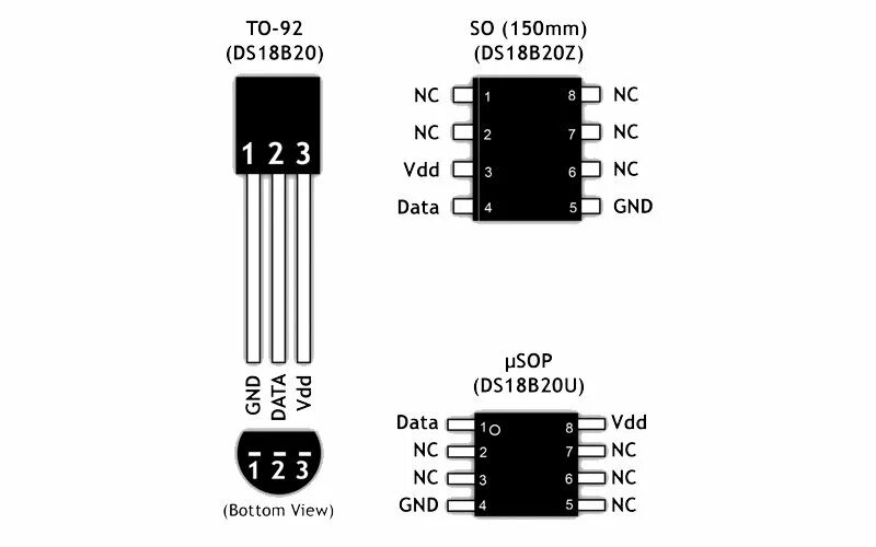 Подключение двух ds18b20 DS18B20 (DS18S20): подключение к Arduino для точного измерения температуры - бло