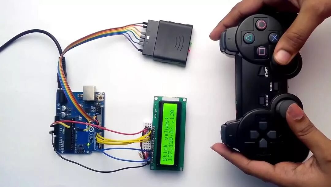 Подключение двух джойстиков PS2 Controller Interfacing with Arduino - YouTube