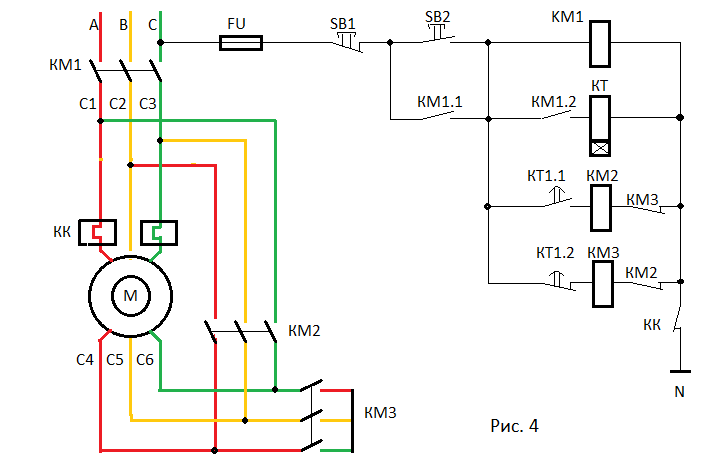 Подключение двух электродвигателей Схемы подключения двух двигателей: найдено 89 изображений