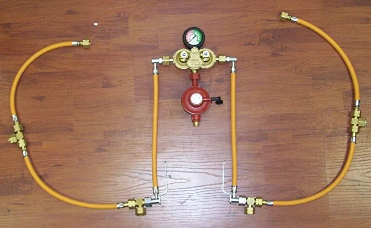 Подключение двух газовых баллонов одновременно Подключение газового баллона фото - DelaDom.ru