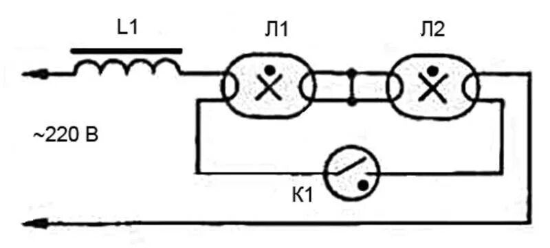 Подключение двух люминесцентных ламп Схема светильника для люминесцентных ламп фото - DelaDom.ru