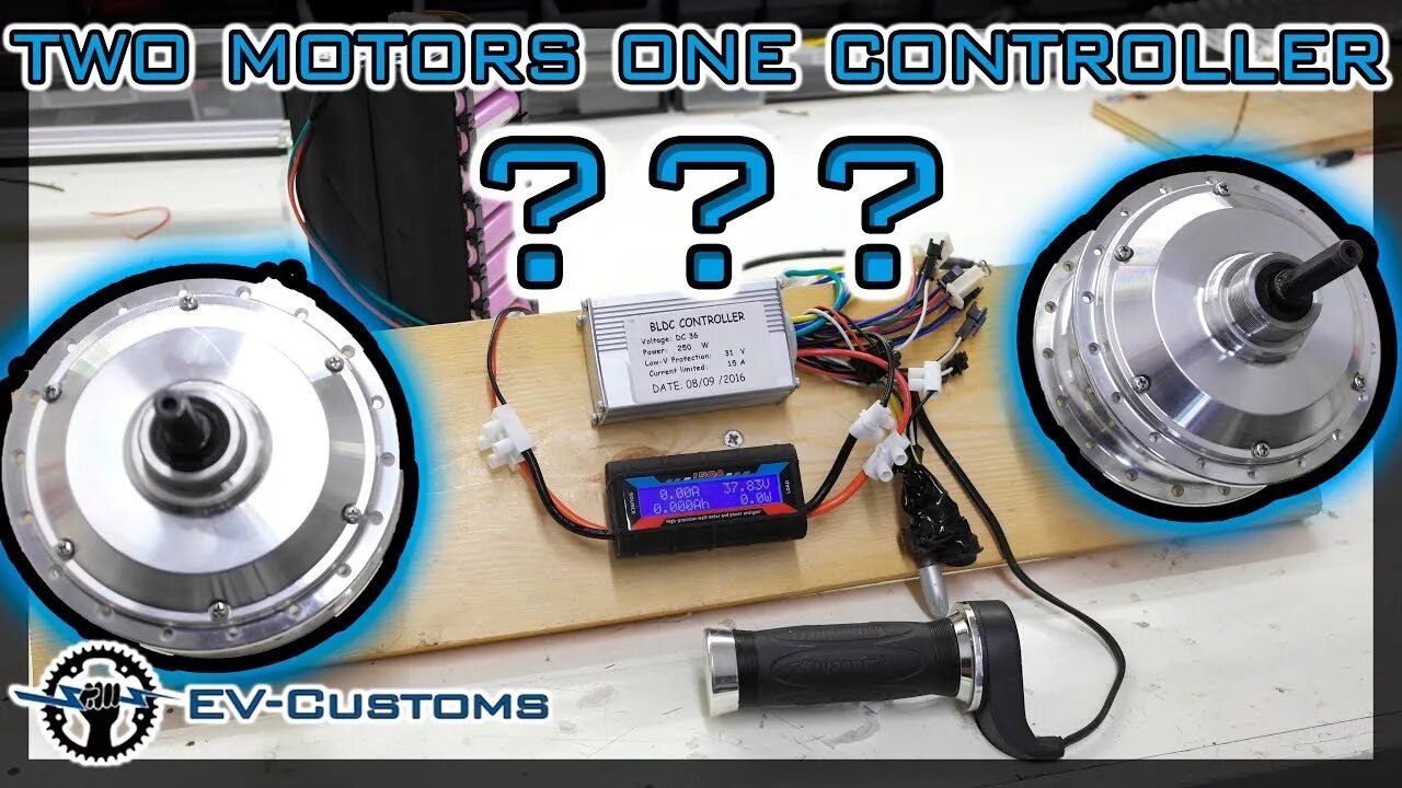 Подключение двух мотор колес Can one Speed Controller Run two Hub Motors??? - YouTube