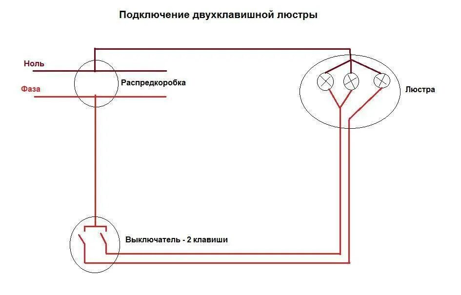 Подключение двух освещений Картинки ПОДКЛЮЧЕНИЕ 2 ВЫКЛЮЧАТЕЛЕЙ НА 2 ЛАМПЫ