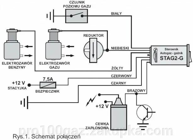 Подключение двух реле гбо второго поколения Переключатель газ бензин STAG 2-G карбюраторная (Оригинал) по цене 488 грн. Купи
