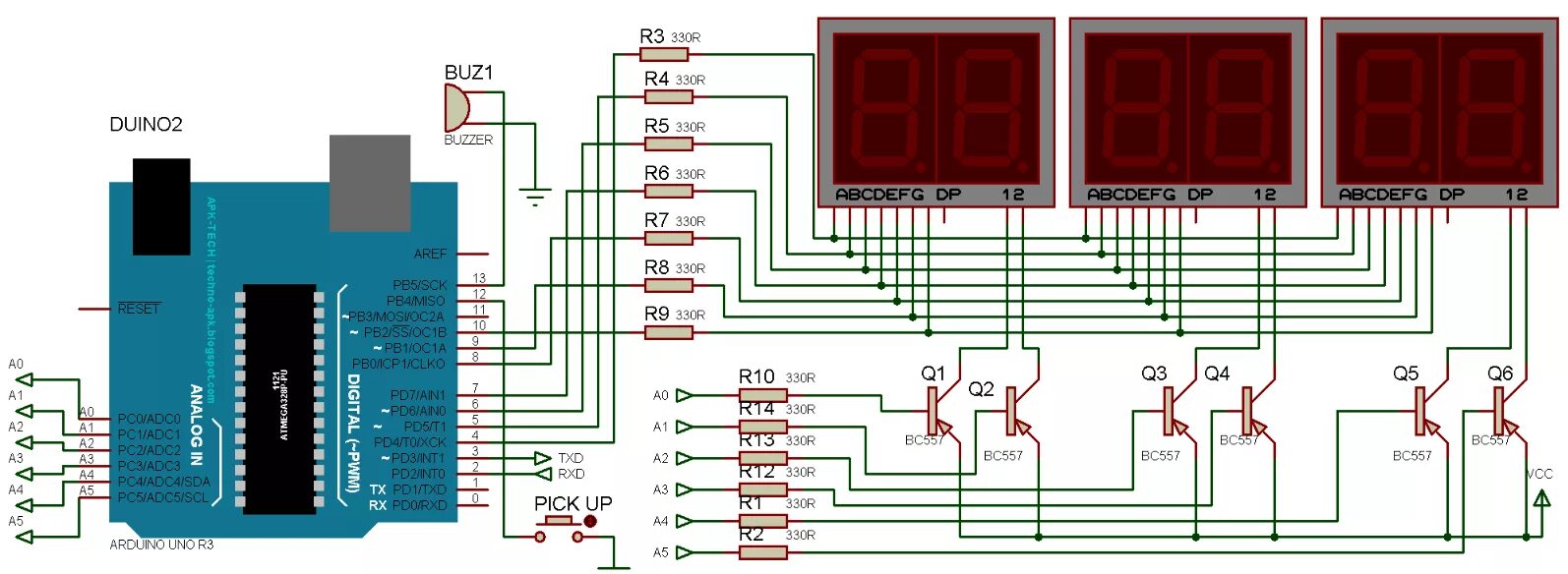 Подключение двух семисегментных индикаторов к arduino Project I -12. Nurse Call using 7 Segment Display Based on Arduino basic arduino