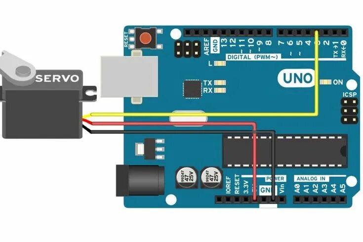 Подключение двух сервоприводов Arduino Servo Motors Elektronik