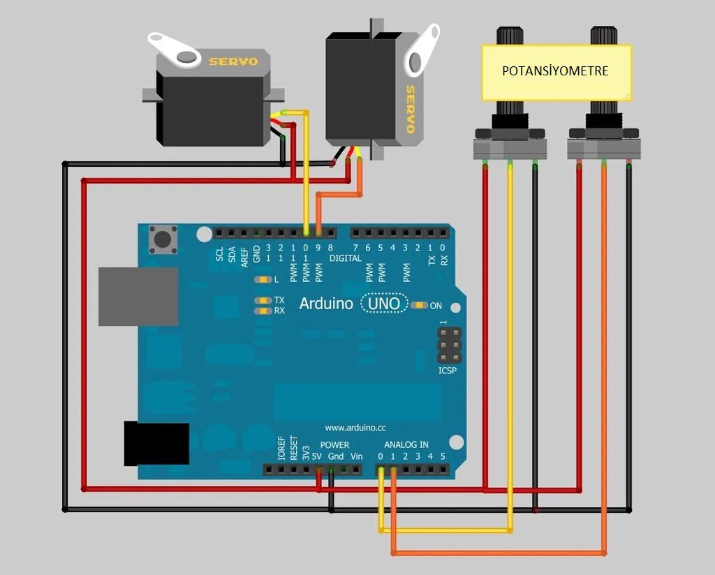 Подключение двух сервоприводов Картинки ARDUINO UNO КАК ПОДКЛЮЧИТЬ