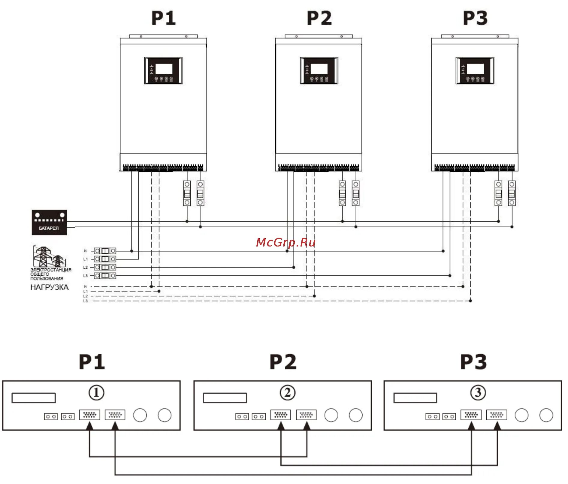 Подключение двух стабилизаторов Ecovolt SUNRISE 3248M Схема параллельного подключения онлайн 12/17 163420