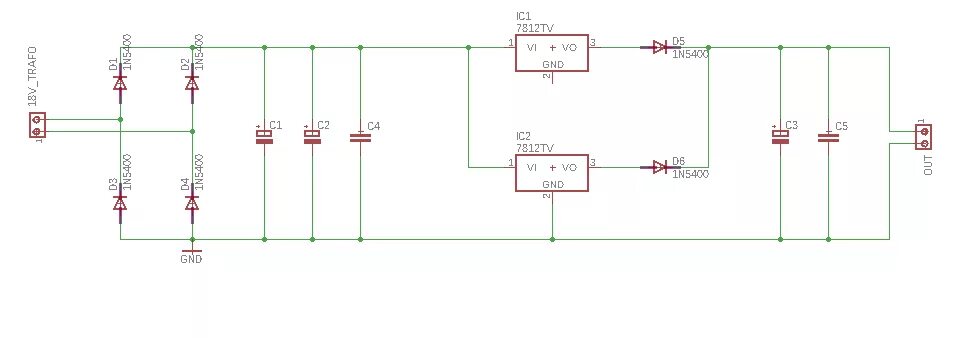 Подключение двух стабилизаторов 12v - Connecting Voltage Regulators 7812 in Parallel for High Current - Electric