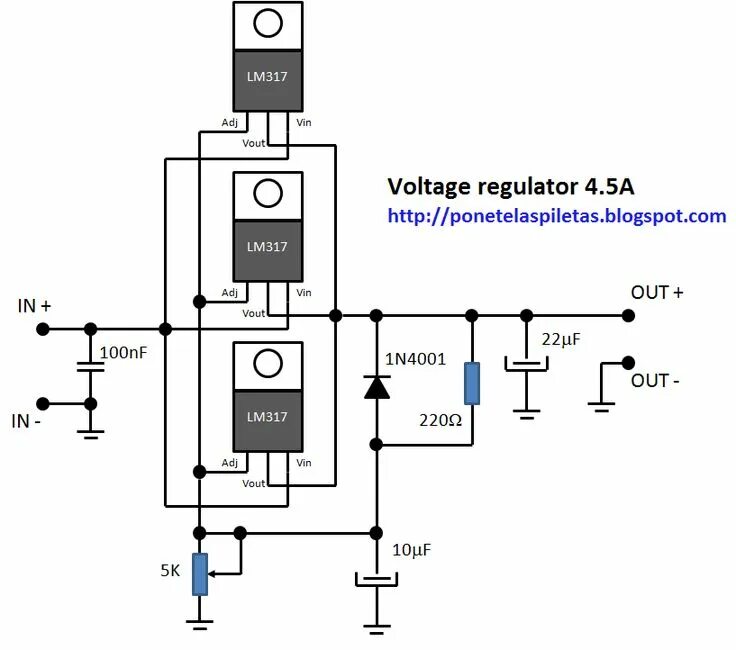 Подключение двух стабилизаторов Multiple uses voltage regulator en 2024 Regulador de voltaje, Circuito electróni