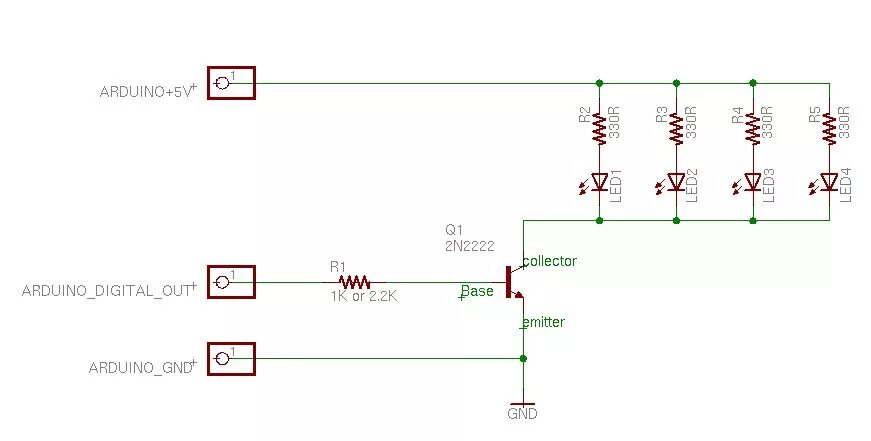 Подключение двух светодиодов к ардуино microcontroller - Building a simple mcu-driven array of LEDs - Electrical Engine