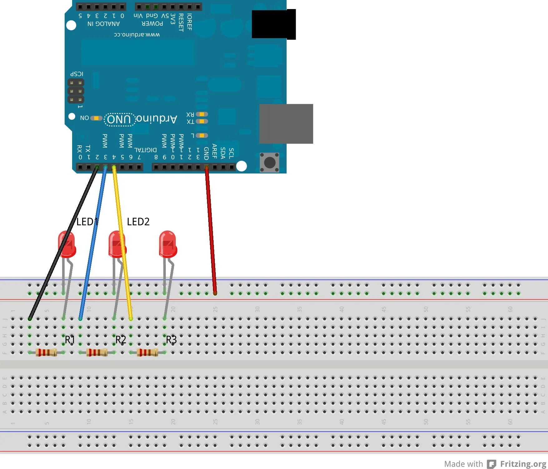 Подключение двух светодиодов к ардуино Arduino LED chaser freezes after a few loops? - Stack Overflow, led arduino