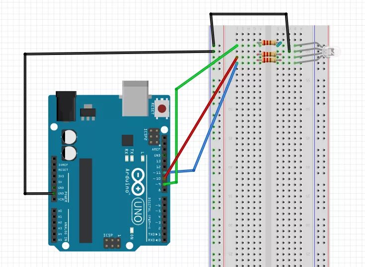 Подключение двух светодиодов к ардуино Colour Mixing with an RGB LED Arduino STEAM Experiments