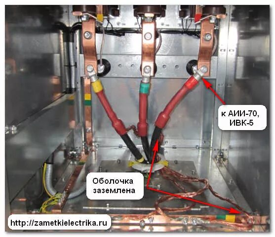 Подключение двух высоковольтных кабелей на одну шину Испытание кабеля повышенным напряжением Заметки электрика