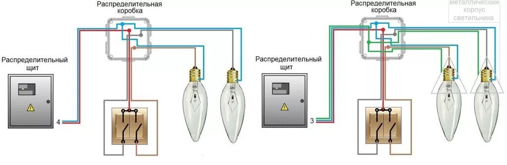 Подключение двухфазного выключателя Подключение выключателя своими руками