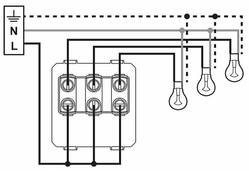 Подключение двухклавишного выключателя на три лампочки Выключатель Legrand 752003 Valena In’Matic, 10 А - купить в интернет-магазине по
