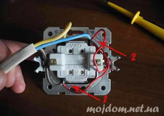 Подключение двухклавишного выключателя с алисой Как подключать выключатели с подсветкой - Аmk-Stroy.su