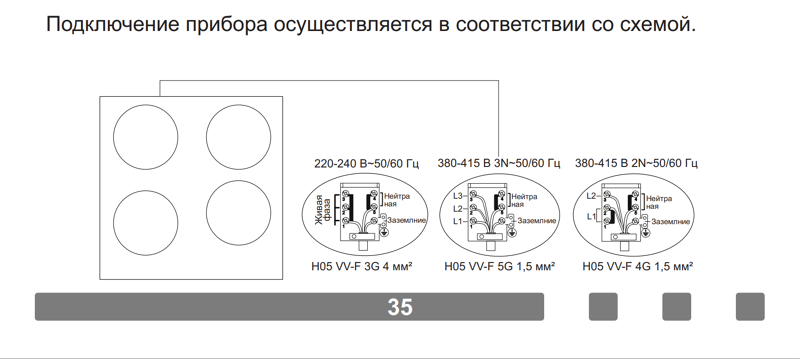 Подключение двухкомфорочной варочной панели Ответы Mail.ru: Подключение варочной панели?