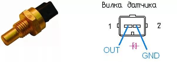 Подключение двухконтактного датчика температуры Система зажигания: МПСЗ Secu-3 Micro - установка ДТОЖ. - Москвич 2141, 1,5 л, 19