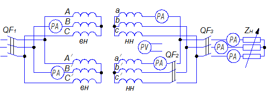 Подключение двухобмоточных двигателей Двухобмоточного трансформатора