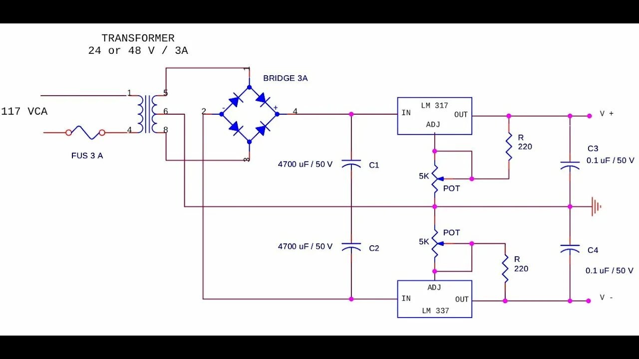 Подключение двухполярного автомата Diseño de un circuito impreso de una fuente de voltaje 2/3 - YouTube