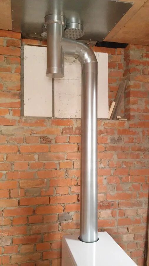Подключение дымохода к напольному газовому котлу дымоход, Воздуховод, комплект для газового котла ф100 мм, АОГВ - купить по выгод