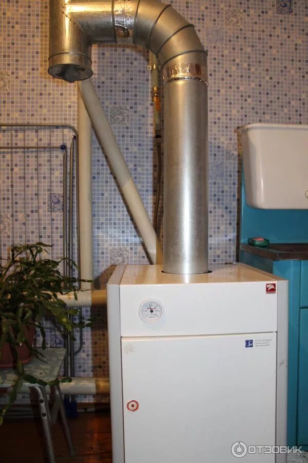 Подключение дымохода к напольному газовому котлу Отзыв о Напольный отопительный газовый котел Лемакс КСГ-12 5д с ГГУ-15д Самый лу