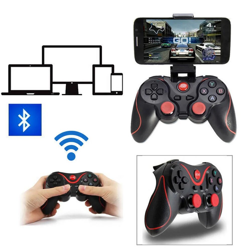 Подключение джойстика и пега к android телевизору Gaming handle Gaming handle Controller Android phone TV tablet Bluetooth wireles