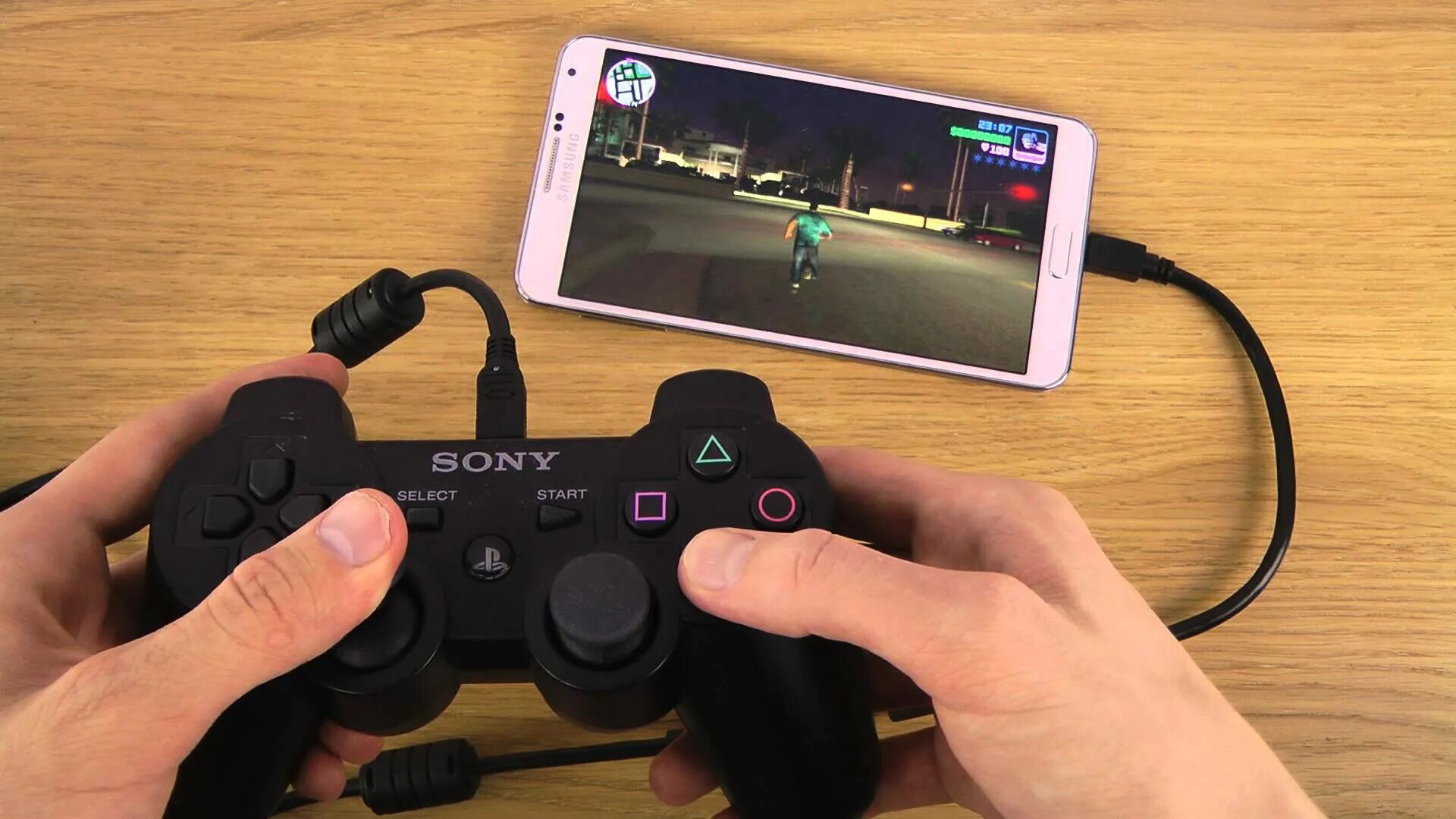 Подключение джойстика и пега к android телевизору How To Pair PlayStation 3 Controller To Samsung Galaxy Note 3