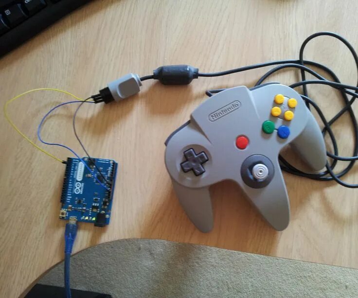 Подключение джойстика к компьютеру Turn an N64 Controller Into a USB Gamepad Using an Arduino Leonardo Arduino, Usb