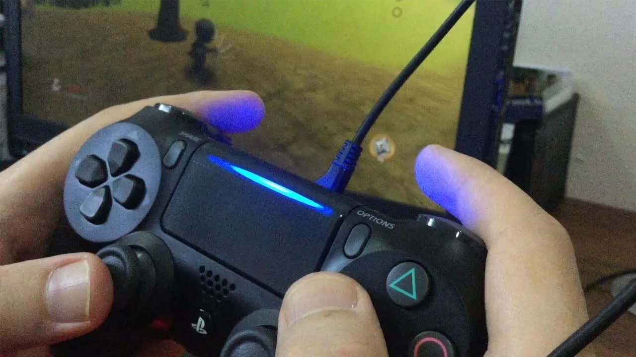 Подключение джойстика к компьютеру How To Connect PS4 Controller To a Laptop / PC - YouTube