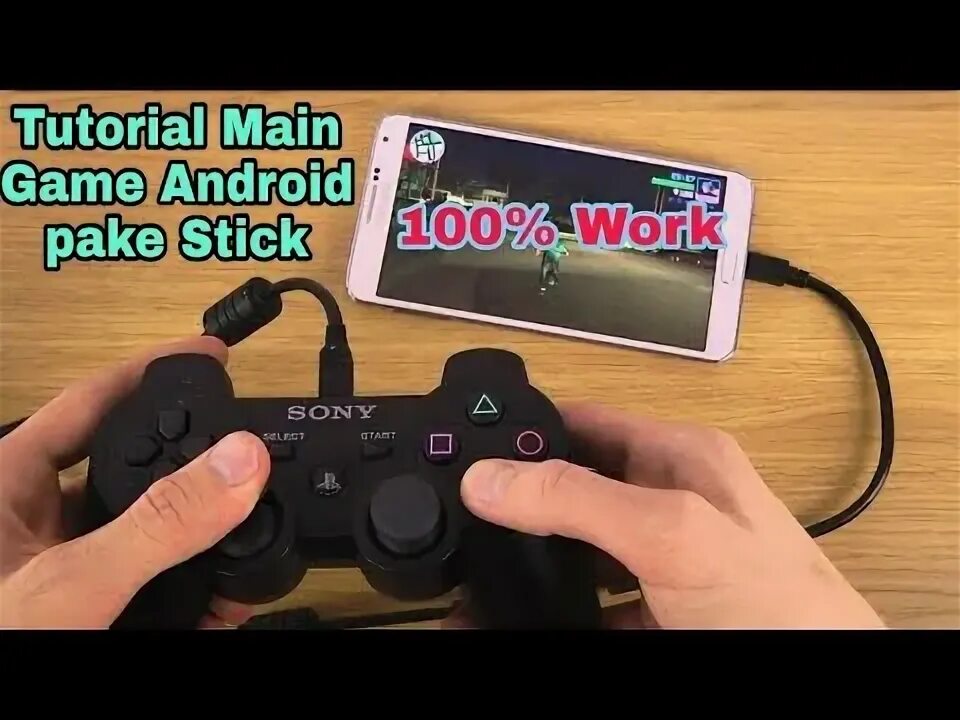 Подключение джойстика к телефону андроид Cara Main Game Android Mengguanakan Stik Ps2/Laptop-Gamepad Android - YouTube