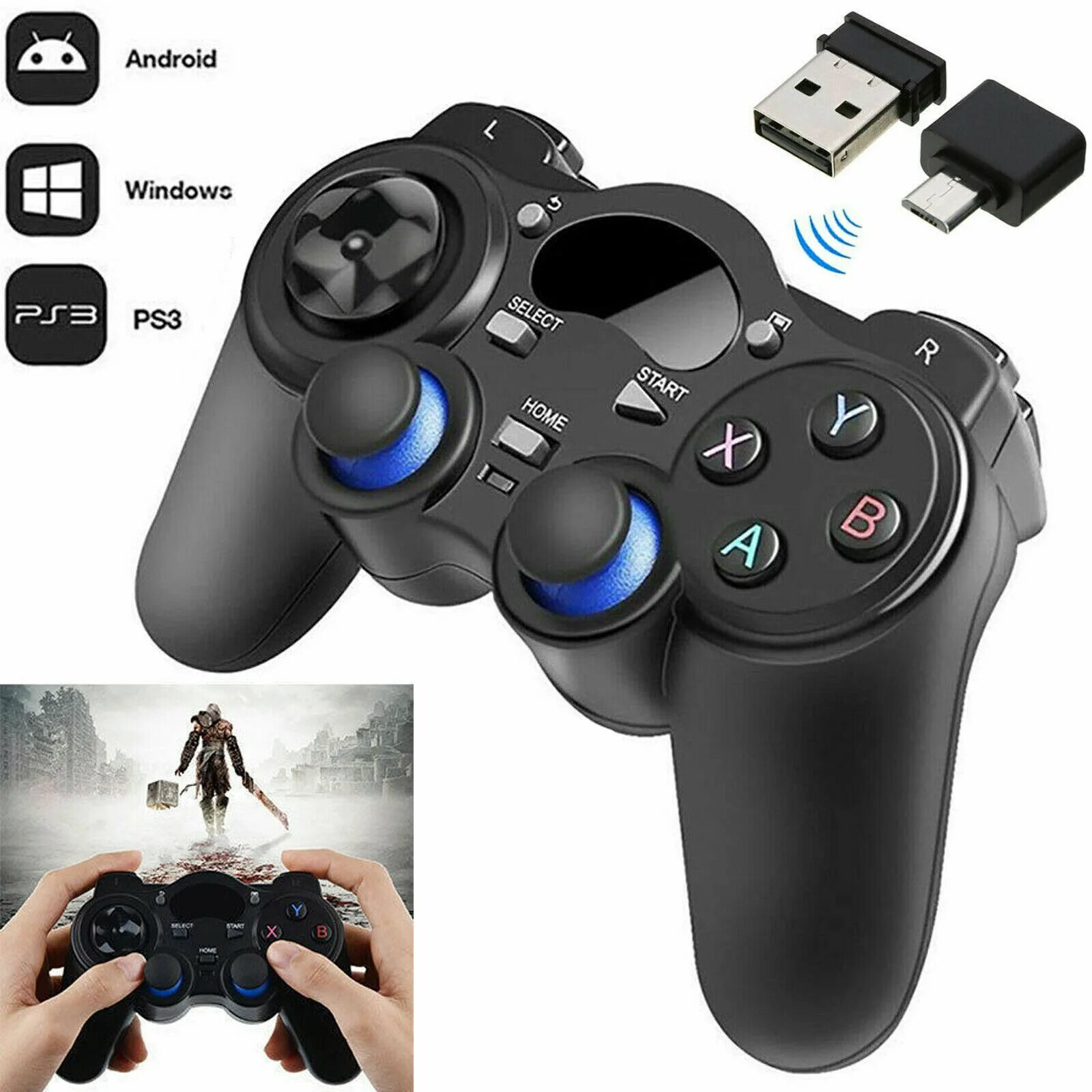 Подключение джойстика к телефону андроид Для телефона планшета Android PC Tv 2.4G беспроводной контроллер игровой геймпад