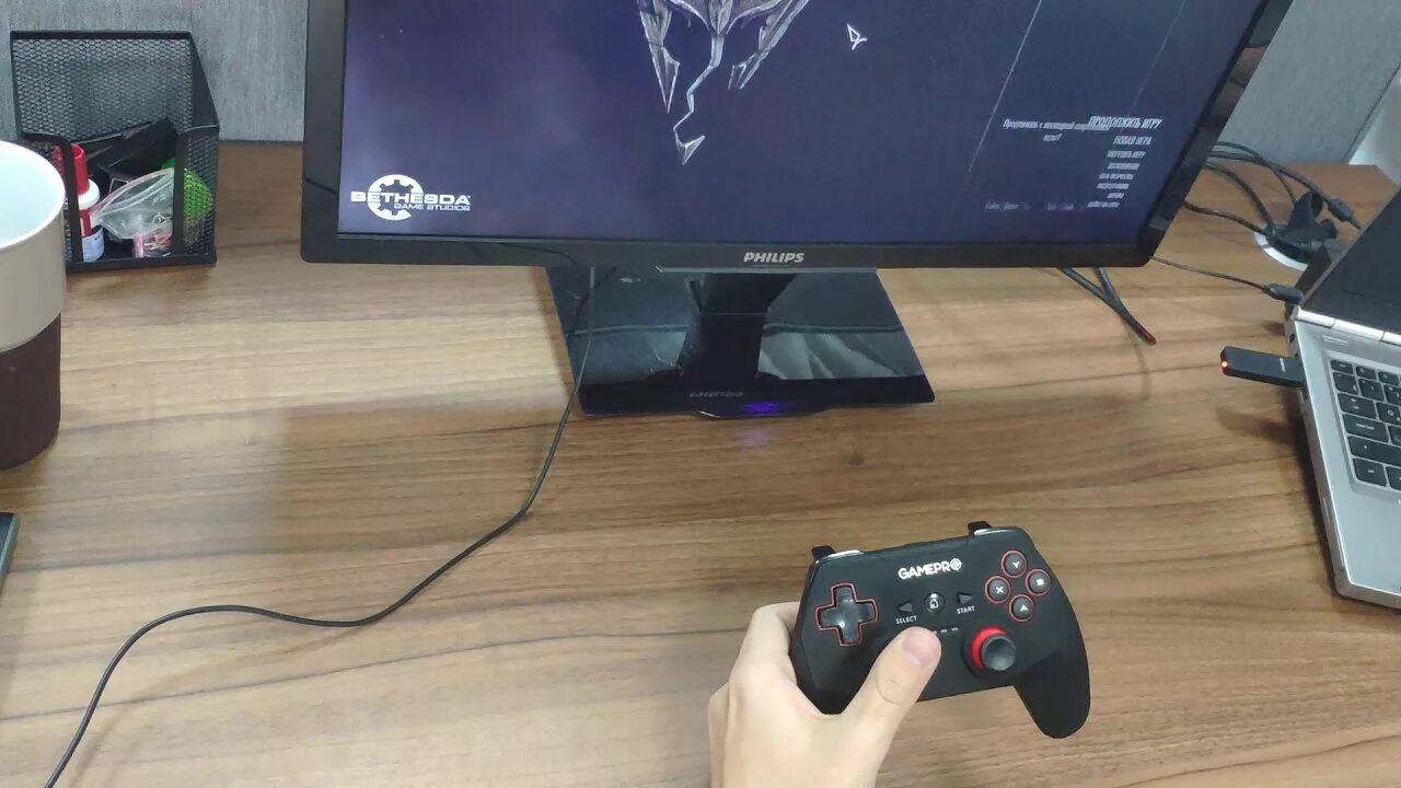Подключение джойстика к телевизору Подключение геймпада GamePro GP600 к Windows - YouTube