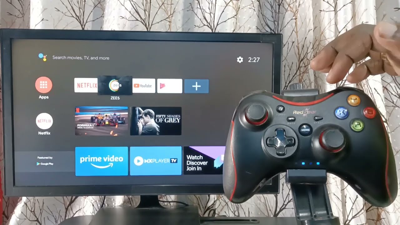 Подключение джойстика к телевизору на андроид How to Connect Gamepad to Vu Android Smart TV Game Controller Wireless Gamepad -