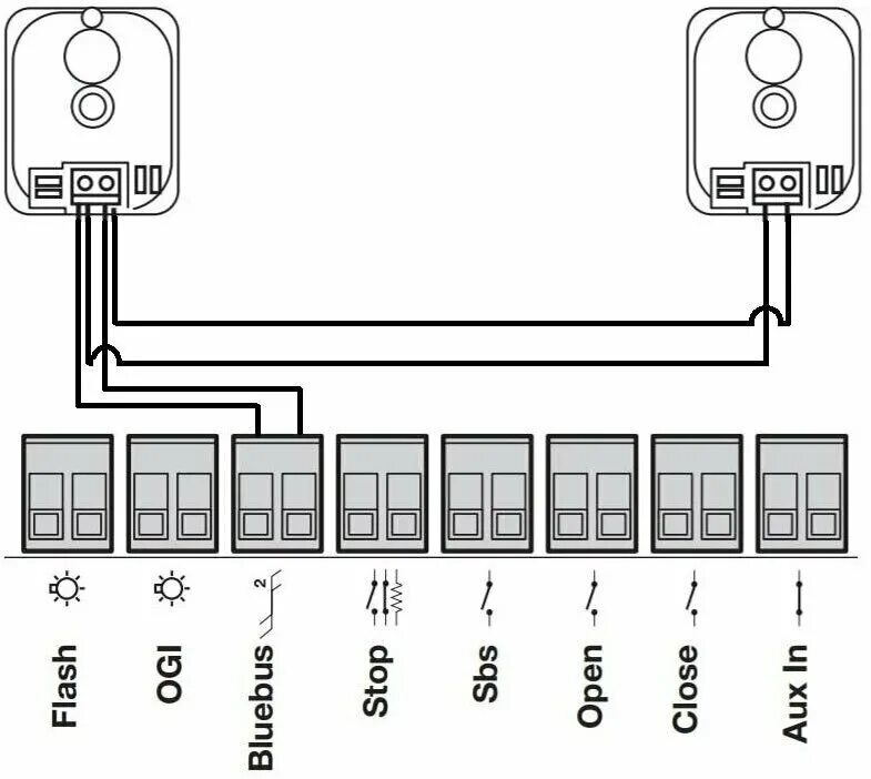 Подключение ec 1 Фотоэлементы EPMB Nice - купить в интернет-магазине по низкой цене на Яндекс Мар