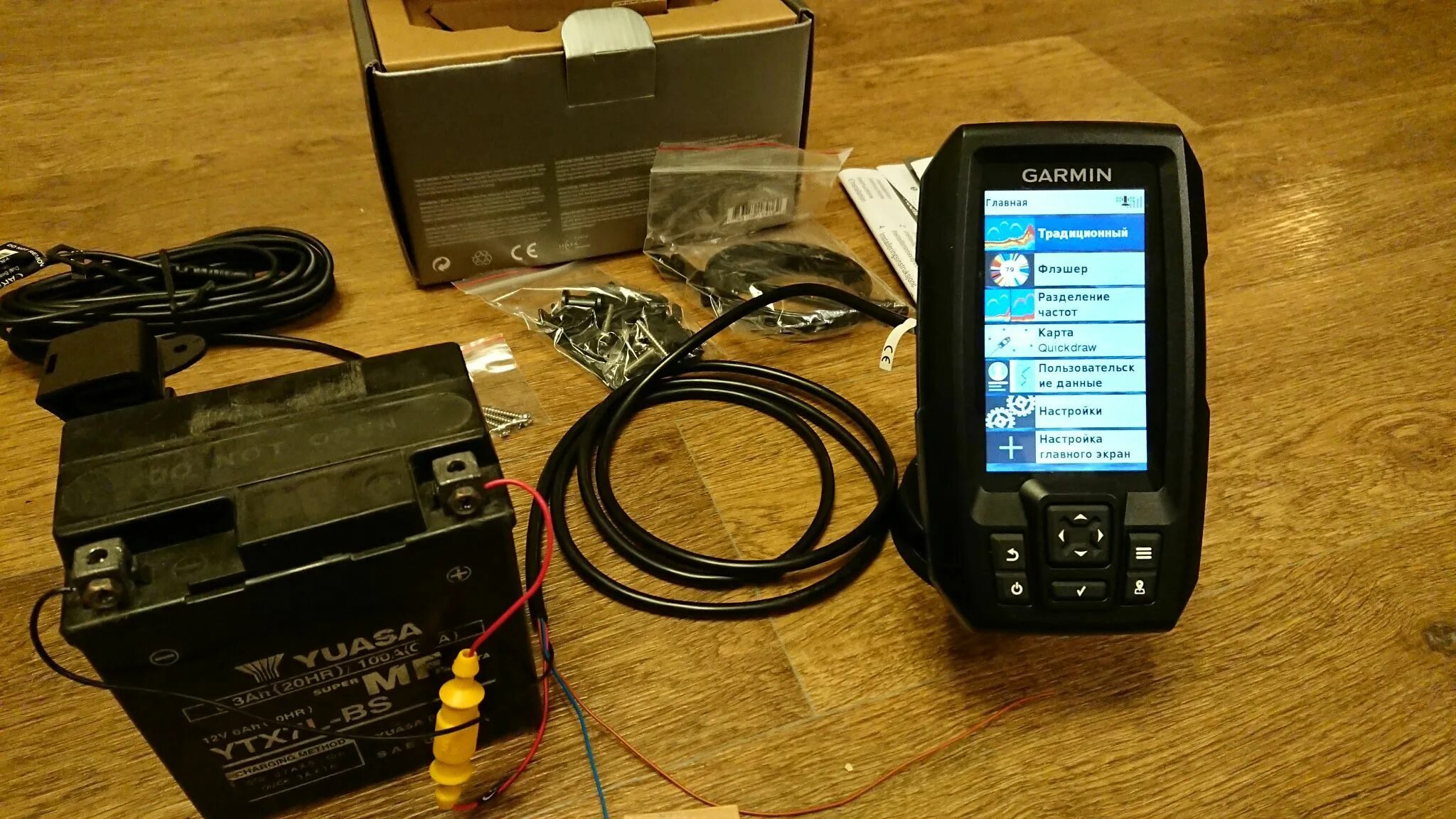 Подключение эхолота гармин страйкер 4 к аккумулятору Эхолот Garmin STRIKER PLUS 4 010-01870-01 - купить по низкой цене в интернет-маг