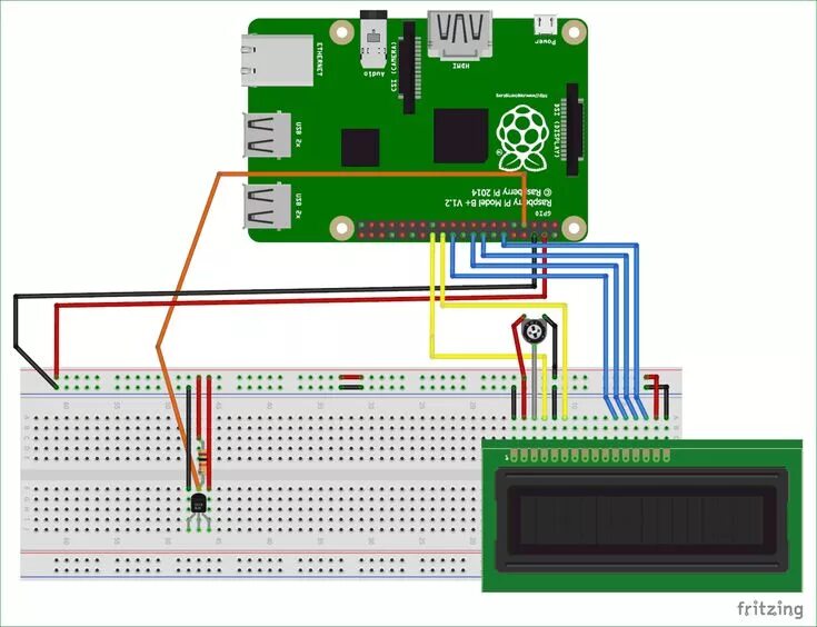 Подключение экрана датчика Interfacing DS18B20 Temperature Sensor with Raspberry Pi Raspberry pi, Engineeri