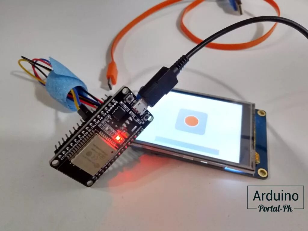 Подключение экрана телефона к пк Подключение дисплея Nextion к ESP32.