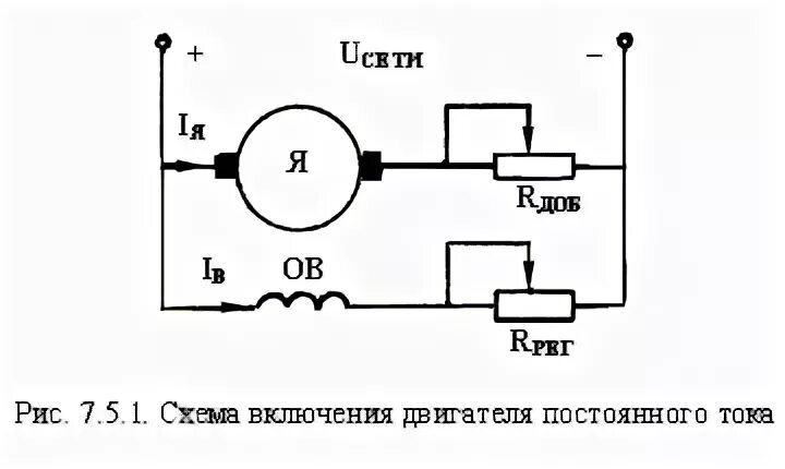 Подключение эл двигателя постоянного тока Е.Г.Воропаев Электротехника