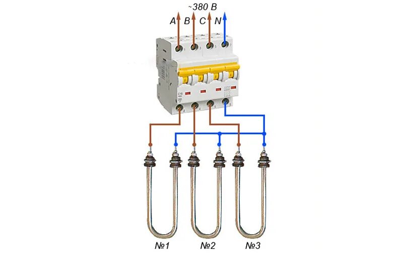 Подключение эл котла к сети 380 Подключение тэнов звезда - треугольник. Области применения