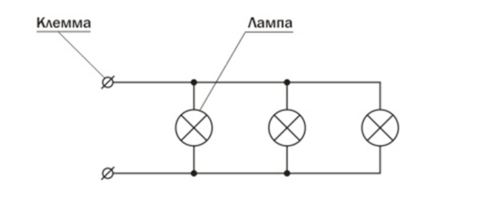 Подключение эл лампочки схема Виды схем и их код