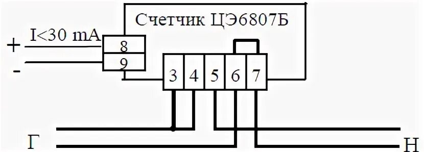 Подключение эл счетчика цэ6803в Электрическая схема электросчетчика цэ6807п