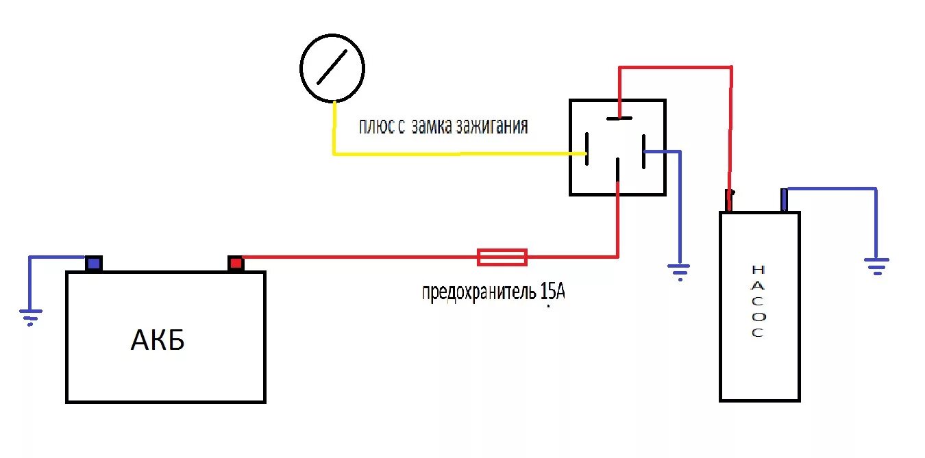 Подключение электрического бензонасоса через реле подключение эл. бензонасоса для baburwood - DRIVE2