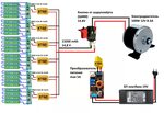 Подключение электрического двигателя ls71p Подключение аккумулятора к контроллеру