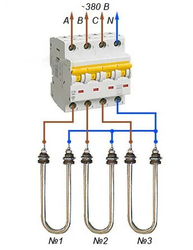 Подключение электрического котла к электросети 380 схема Типы подключения ТЭНов к электросети :: ЭлнаТЭН