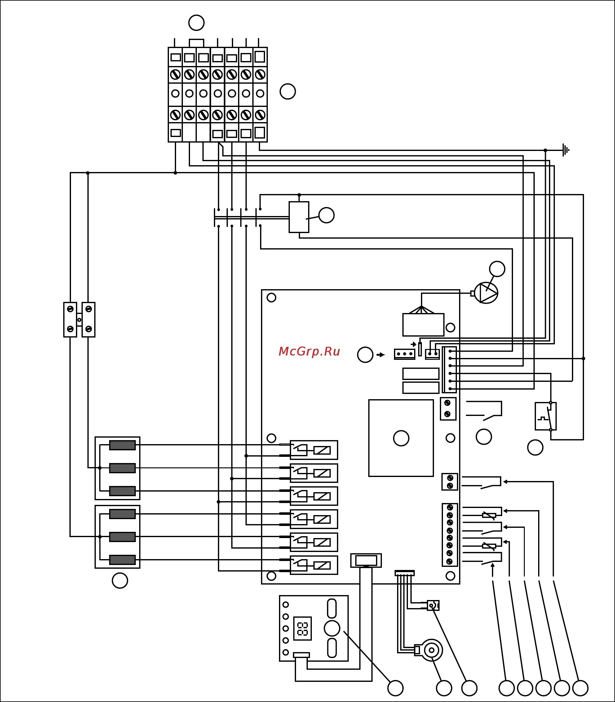 Подключение электрического котла протерм Vaillant eloblock ve 14 10009377, 14 квт 25/36 D схема электрических соединений 