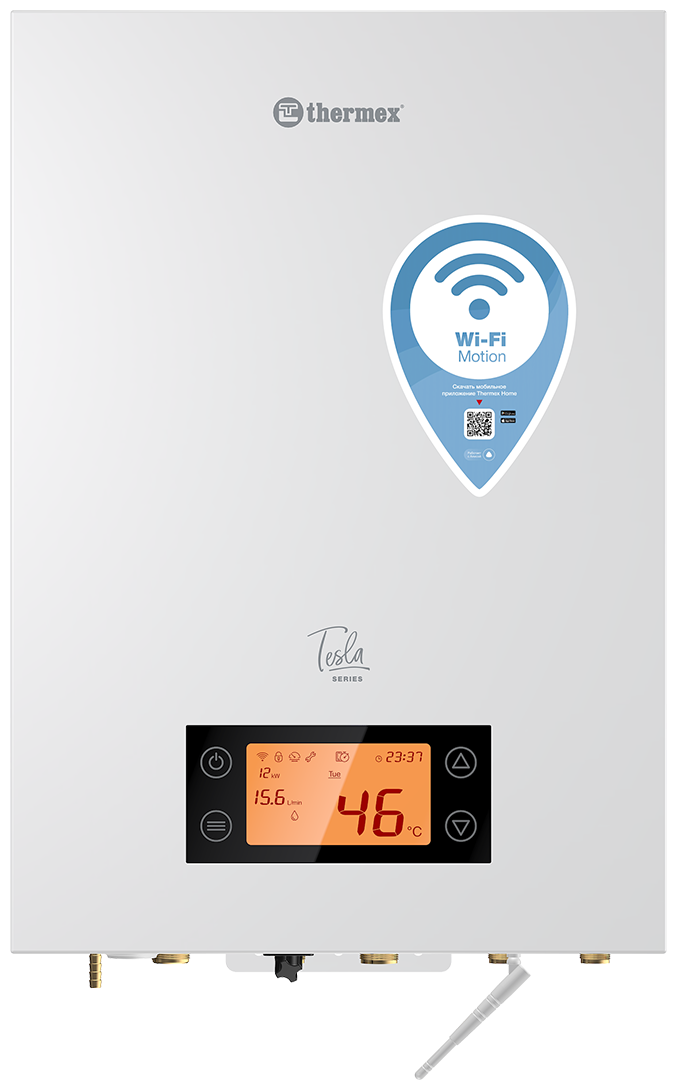 Подключение электрического котла thermex Двухконтурный настенный котел THERMEX Tesla 12-24 Wi-Fi - купить в интернет-мага